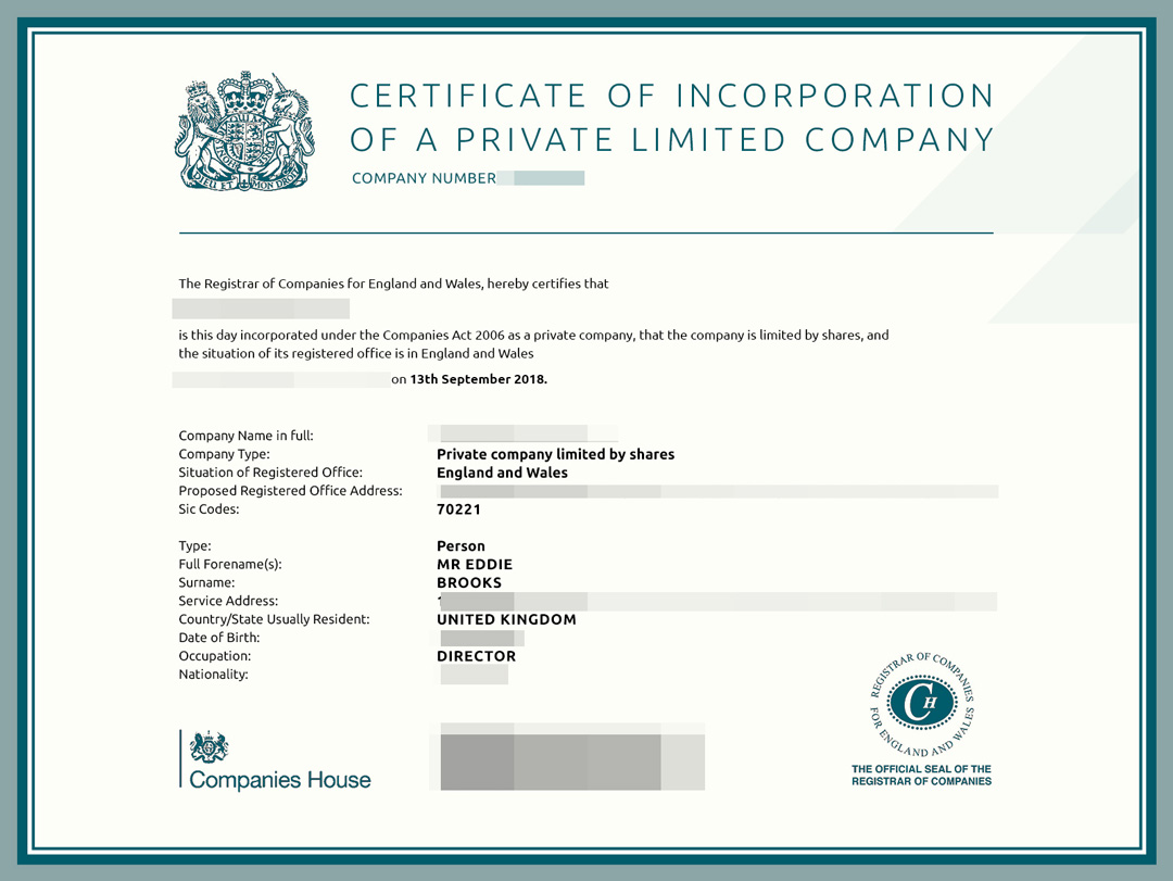 英國(guó)私人有限公司注冊(cè)